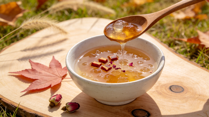 Jüngste Firmenfälle über Ist Pfirsichgummisuppe der ultimative Anti-Aging-Snack?
