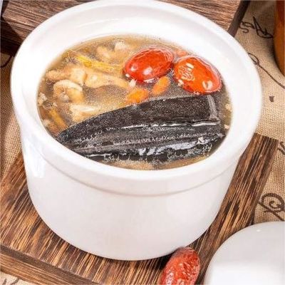 kaufen Chinesische Heilmittel mit niedrigen Kalorien Instant Suppe Gestopft Ganoderma Dendrobium Drachenknochen Online-Herstellung