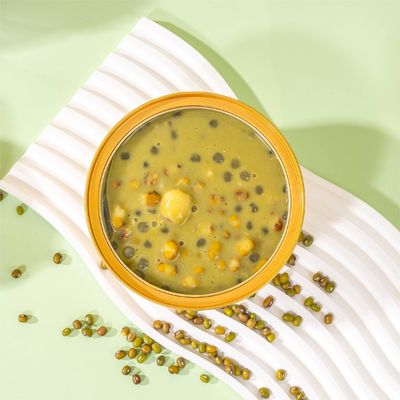 kaufen Pandan Mung Bean Sago-Dessert Pflanzen-basierte erfrischende süße Suppe für Detox Kühlung Darmgesundheit und vegane Ernährung Online-Herstellung