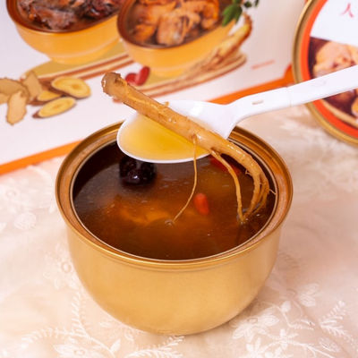kaufen OEM Nahrungsergänzungsmittel Suppe Ginseng Medizinische Suppe Immunität steigern Sofortige nahrhafte Hühnersuppe Online-Herstellung