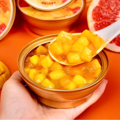 kaufen Mango Pomelo Sago Dessert Bereits zu essen Asiatische Süßigkeiten Tropische Früchte Dessert Hongkong Dessert Kokosmilch Sago Online-Herstellung