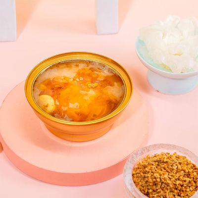 Guter Preis Chinesische Osmanthus-Kastanien-Stoofed-Pfirsichgummi-Harz-Dessert mit klebrigem Reis Online