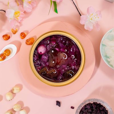 Guter Preis Lila Süßkartoffel Pfirsich Kaugummi Tremella Suppe Leichtes Dessert 168g 228g Online