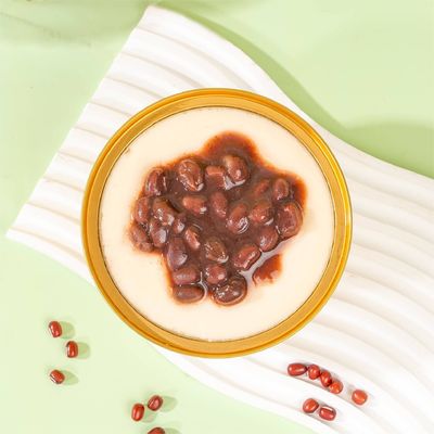 Guter Preis Milch mit niedrigem Fettgehalt Instant Egg Custard Pudding Desserts mit Rotbohnen 168g Online