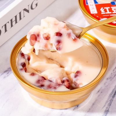 Guter Preis Rote-Bohnen-Doppel-Custard Traditionelles chinesisches Dessert, Gesunder süßer Genuss, Pudding mit hohem Proteingehalt, asiatischer Milchpudding Online