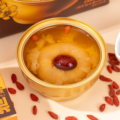 Guter Preis Sofortige Tremella Birnensuppe mit gealtertem Mandarinenschalen Pflanzen-basiertes Kollagen-Dessert mit niedrigem Zuckergehalt Kein Konservierungsmittel Darmgesundheit Unterstützung Online