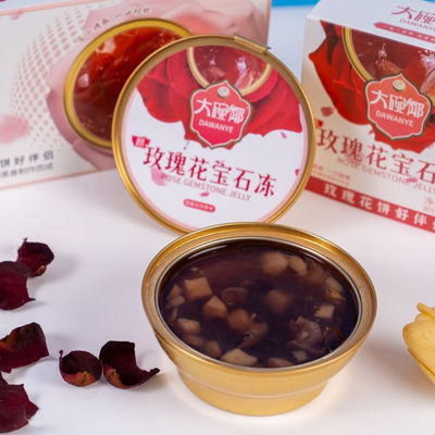 Guter Preis Rose Herbal Jelly mit Wasser Kastanien und Granatapfelsaft 168g Pflanzen-basierte Funktionelle Dessert unterstützt Haut Strahlung und Detox bereit zum Essen Regal stabil Ideal für Schönheit und Wohlbefinden Online