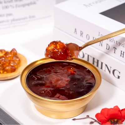 Guter Preis Rosen-Pfirsich-Gummi-Dessert für Hautfeuchtigkeit, Anti-Aging und Kollagenunterstützung, Kräuter-Schönheit und Frauen-Wellness Online